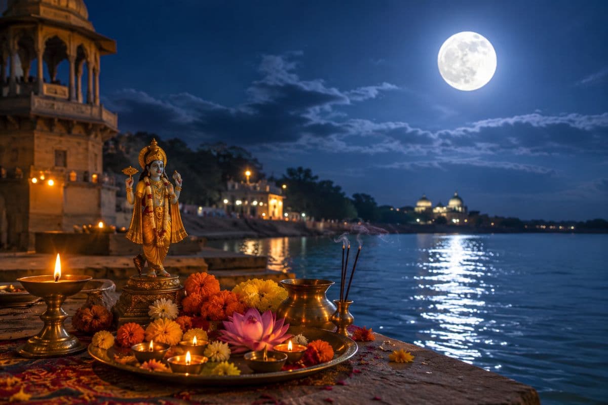 पूर्णिमा के दिन चंद्रमा को अर्घ्य कैसे दें? जानें विधि और जरूरी सावधानियां