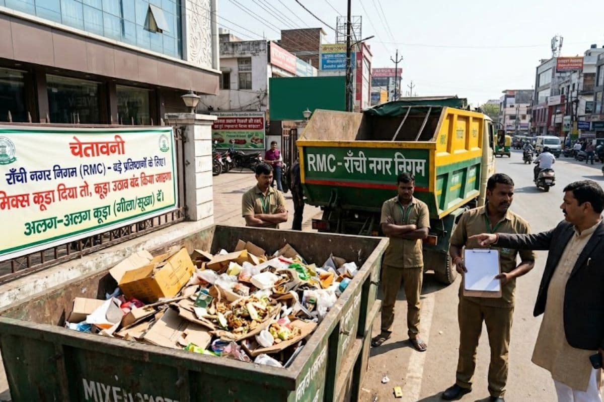 Ranchi: मिक्स कूड़ा दिया तो बंद होगा उठाव, नगर निगम ने बड़े प्रतिष्ठानों को दी चेतावनी