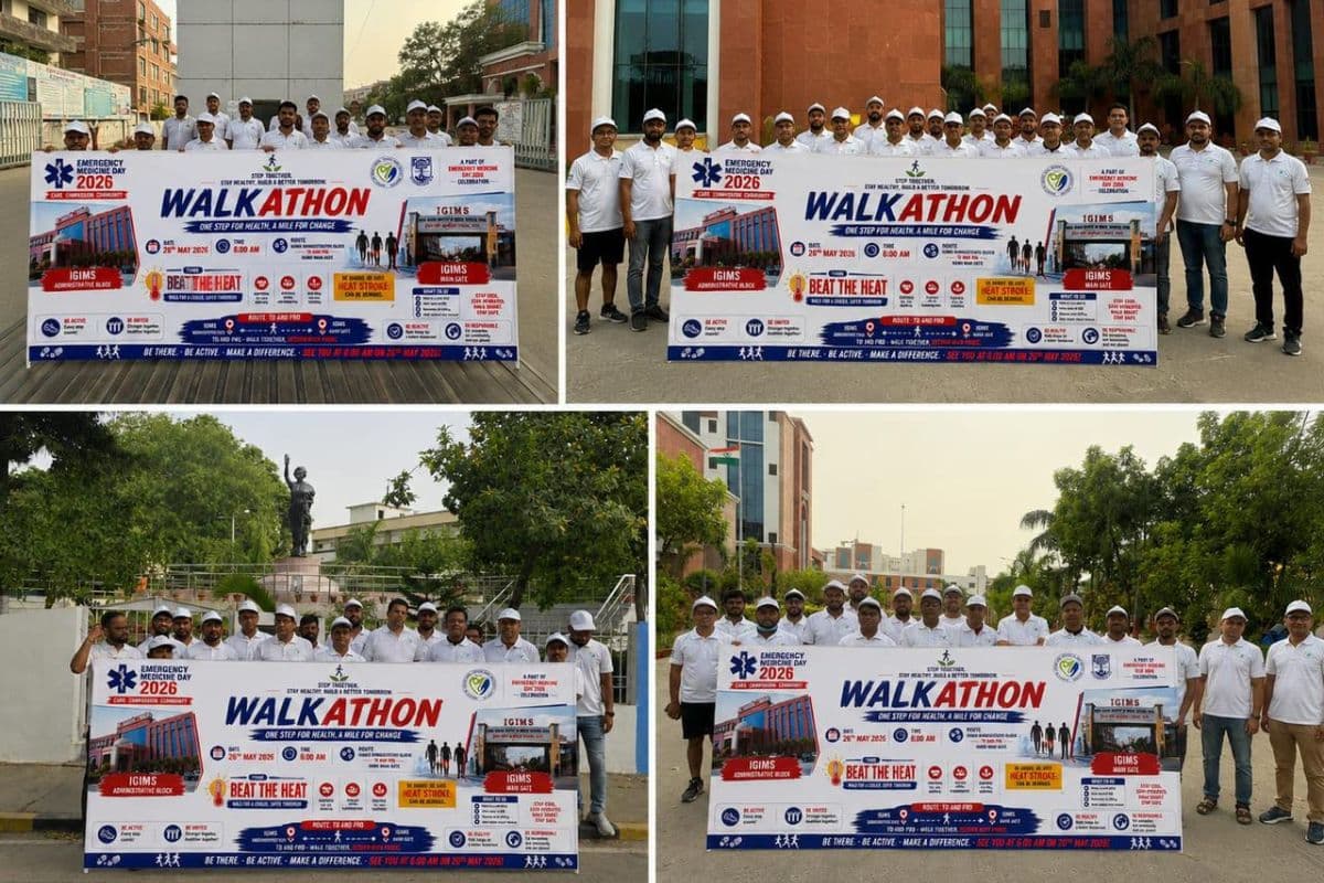 SACTEM का विश्व आपातकालीन चिकित्सा दिवस पर जागरूकता अभियान, राष्ट्रीय वॉकाथॉन का आयोजन