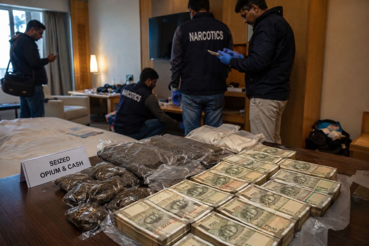 झारखंड में महाराष्ट्र पुलिस की बड़ी रेड, करोड़ों की अफीम के साथ होटल मालिक को ले गई टीम