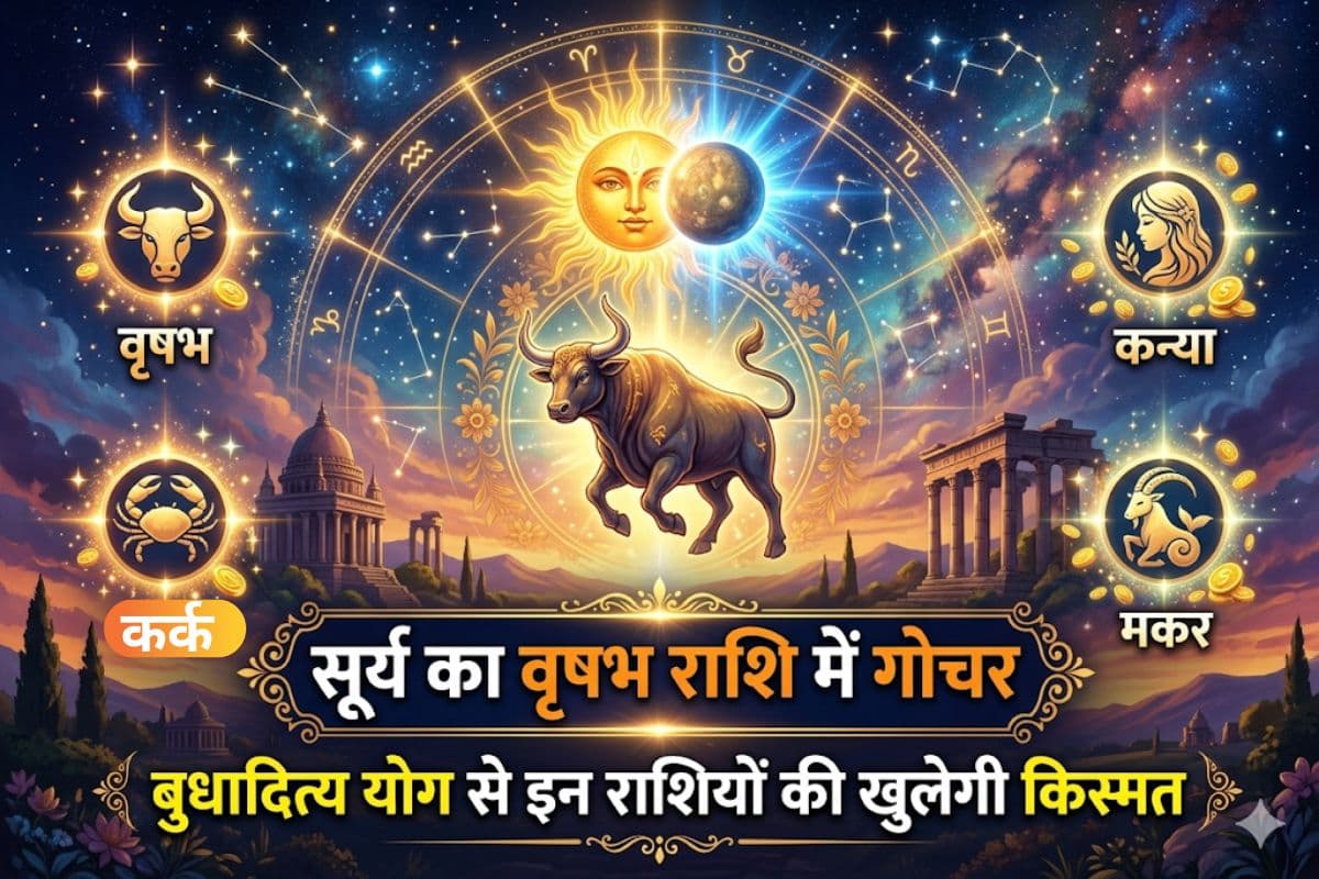 सूर्य का वृषभ राशि में गोचर, बुधादित्य योग से इन राशियों की चमकेगी किस्मत