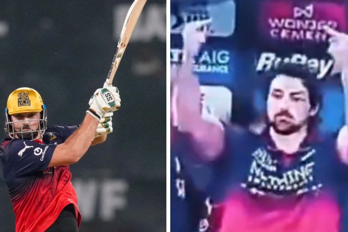 RCB vs MI: जीत के बाद बेंगलुरु के खिलाड़ी का विवादित इशारा, वीडियो हुआ वायरल