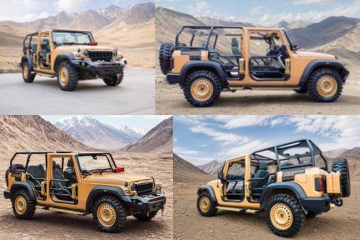 Thar Roxx का मिलिट्री अवतार देखा आपने? Anand Mahindra ने शेयर किया खास डिजाइन