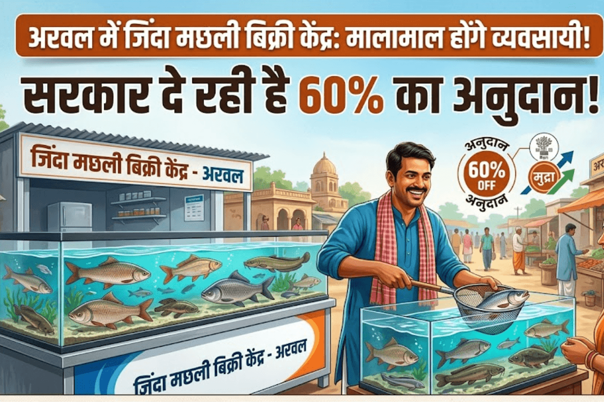 अरवल में जिंदा मछली बिक्री केंद्र खोलकर मालामाल होंगे व्यवसायी, सरकार दे रही है 60% का अनुदान