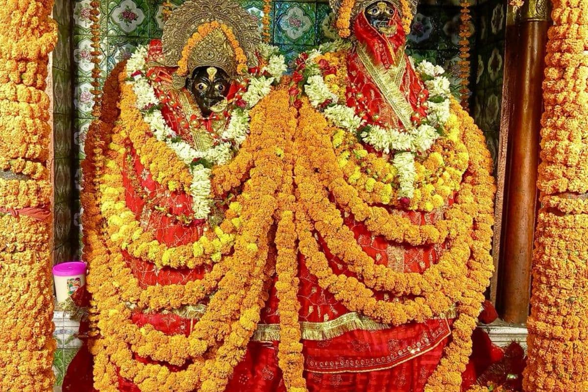 भोजपुर जिला के आरण्य देवी मंदिर में पूजा-अर्चना की लगी भक्तों की भीड़, दिनभर रहेगा दर्शन