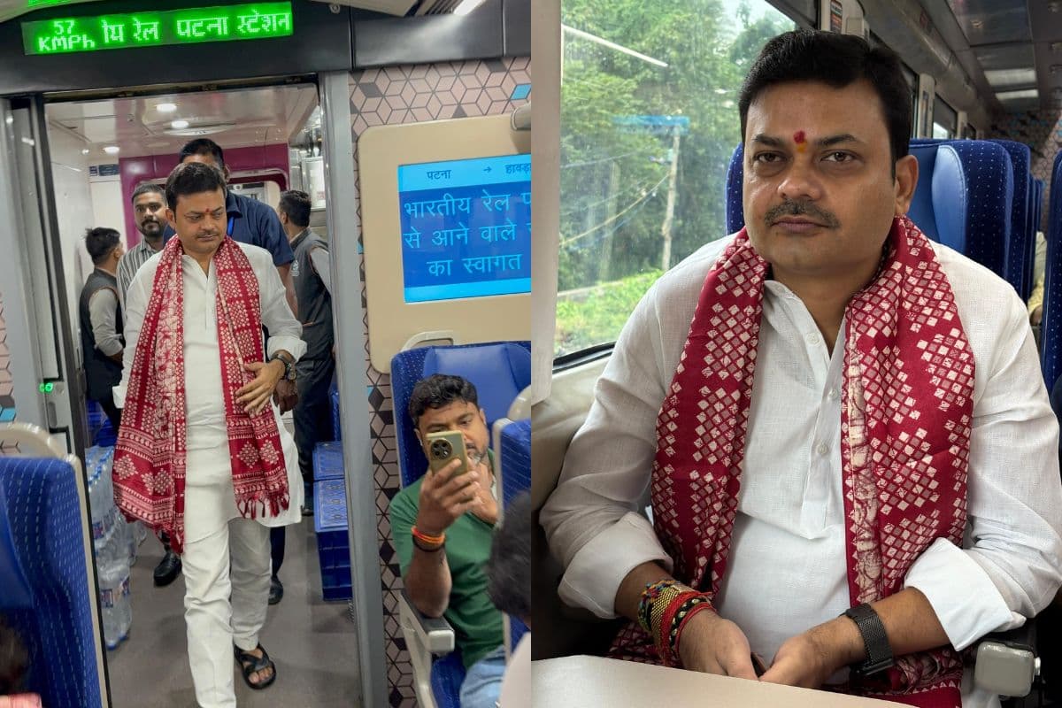 हाजीपुर में पीएचईडी मंत्री का अनोखा कदम, प्रधानमंत्री के संदेश से प्रेरित होकर ट्रेन से की यात्रा