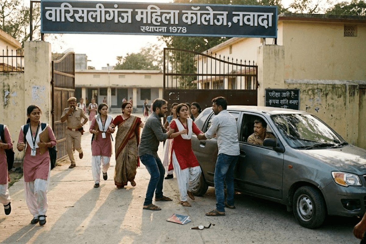 नवादा के वारिसलीगंज महिला कॉलेज में परीक्षा देकर निकल रही छात्रा के अपहरण का प्रयास, गौरव और मुकेश पर FIR दर्ज
