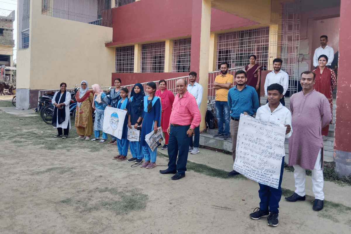 नवादा के रामलाल इंटर स्कूल में विश्व जैव विविधता दिवस की धूम,पेंटिंग और मॉडल के जरिए छात्रों ने सीखे आपदा प्रबंधन के गुर