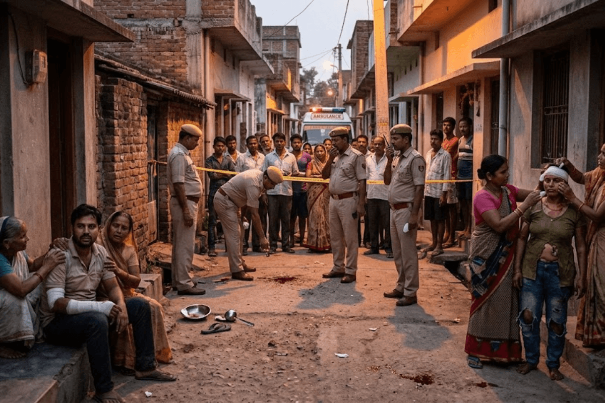 नवादा में मामूली बात पर दो पड़ोसियों में खूनी संघर्ष, ताबड़तोड़ चाकूबाजी में दो युवकों की मौत, महिला समेत तीन घायल