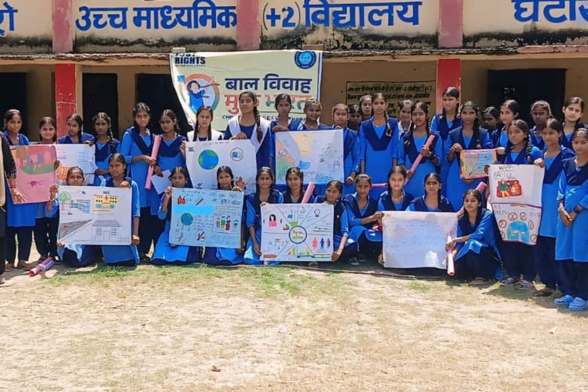 लालगंज में बाल विवाह मुक्त भारत अभियान के तहत प्रतियोगिताओं का आयोजन