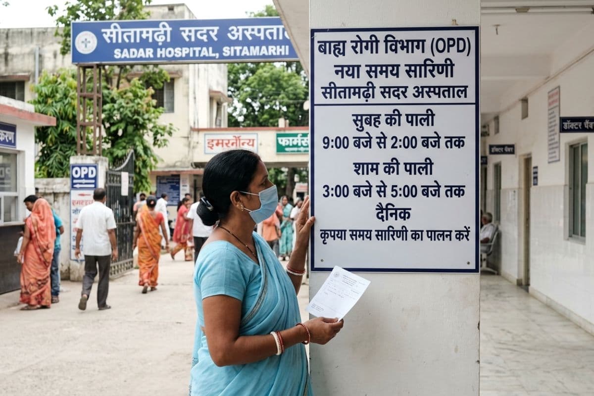 Sitamarhi News: अस्पताल में ओपीडी का नया शेड्यूल जारी, अब दो पालियों में मरीजों का होगा इलाज