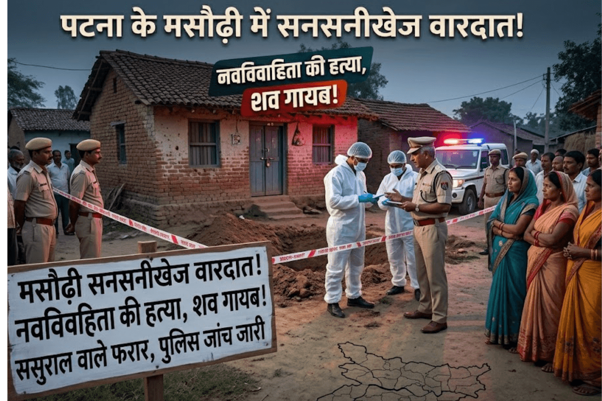 पटना के मसौढ़ी में नवविवाहिता की हत्या, शव गायब कर ससुराल वाले फरार