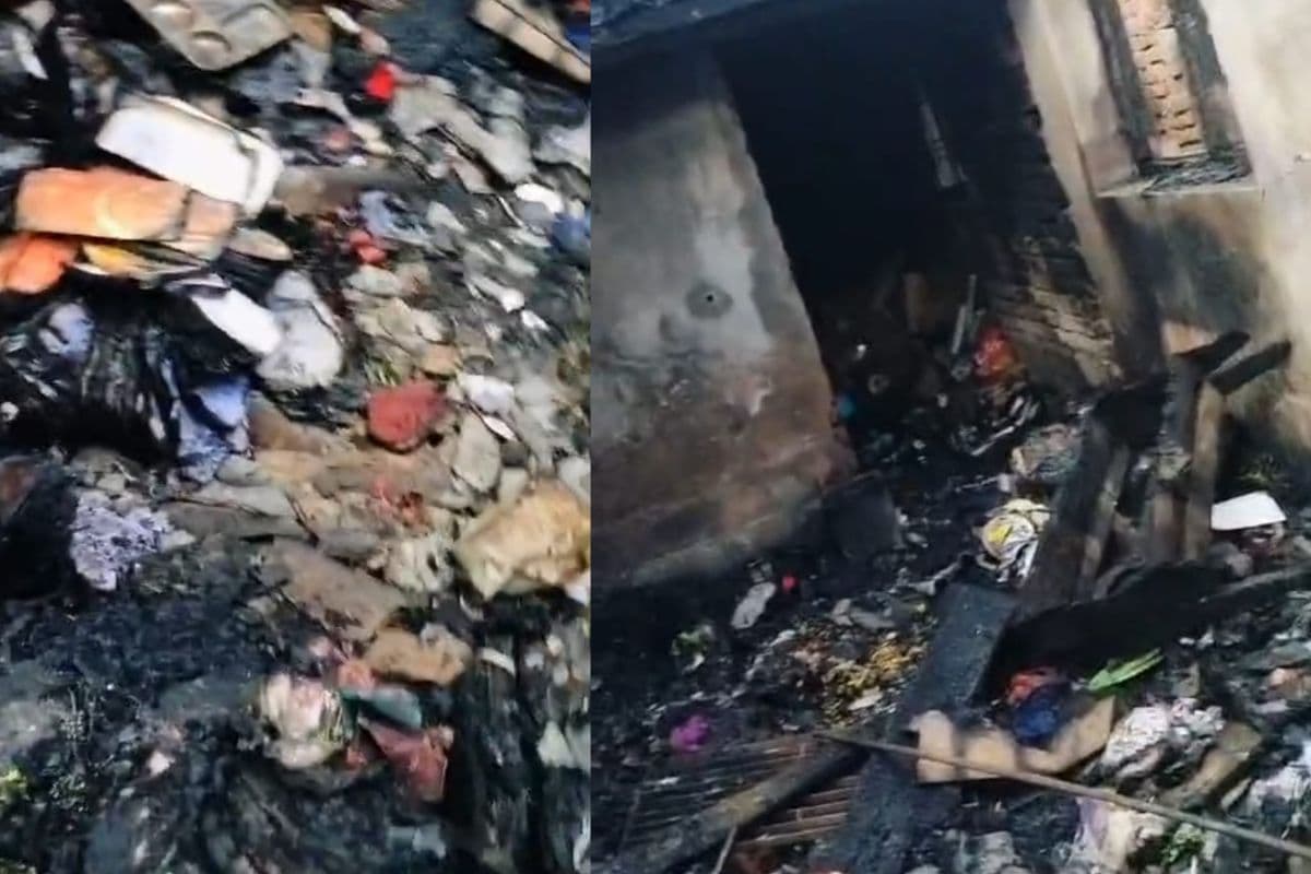 किराना दुकान में भीषण आग, लाखों की संपत्ति जलकर राख, शॉर्ट सर्किट की आशंका
