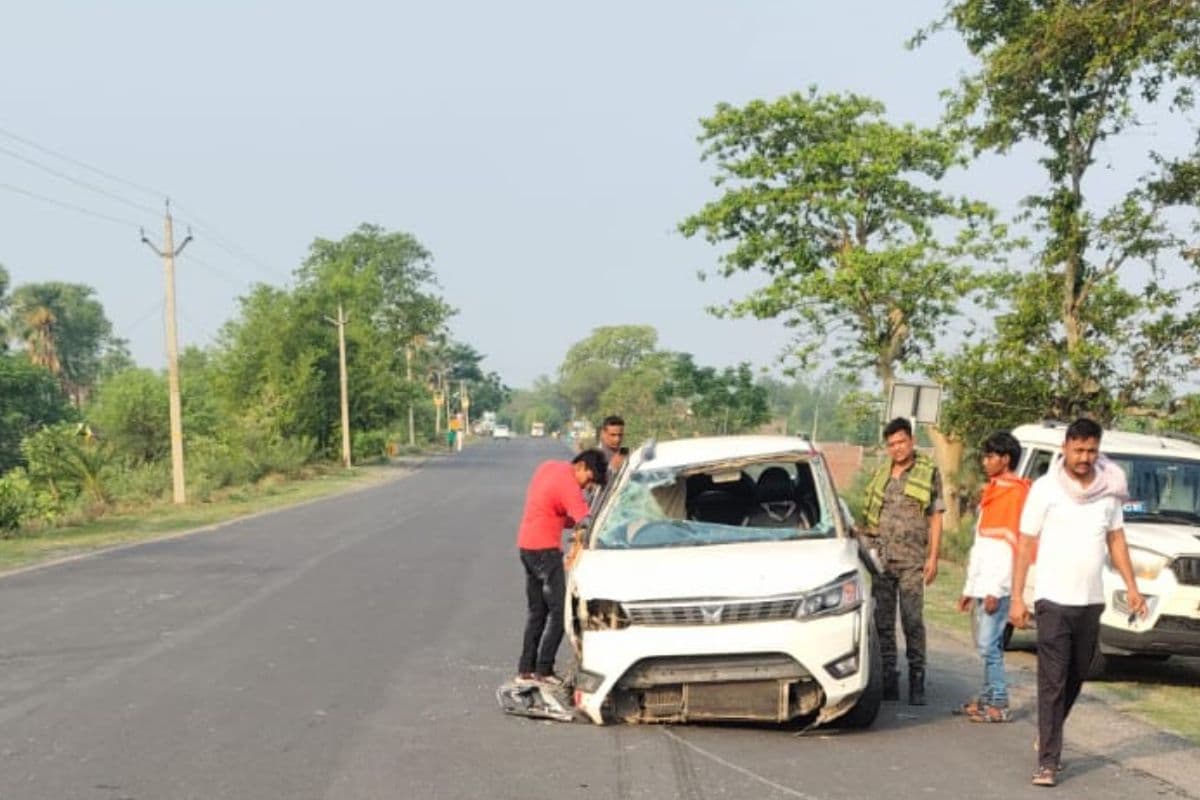 गया में दो कारों की आमने-सामने भिड़ंत, दंपति की हालत गंभीर