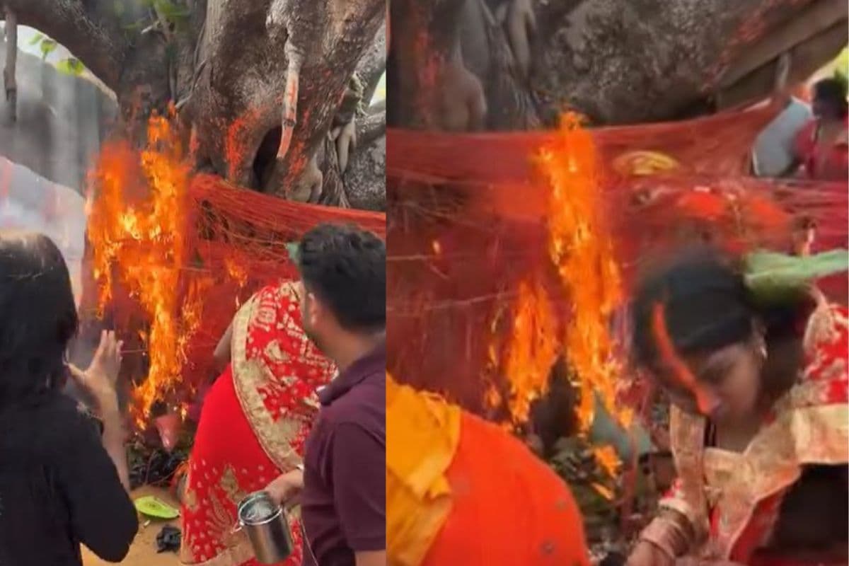 Arrah News : वट सावित्री पूजा के दौरान लगी आग, महिलाओं में मची भगदड़