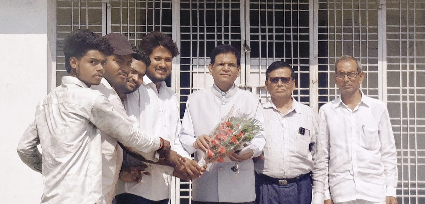 राजकीय डिग्री कॉलेज के पहले प्राचार्य का अभाविप ने किया भव्य स्वागत, एनडी रुंगटा स्कूल में शुरू होगा संचालन