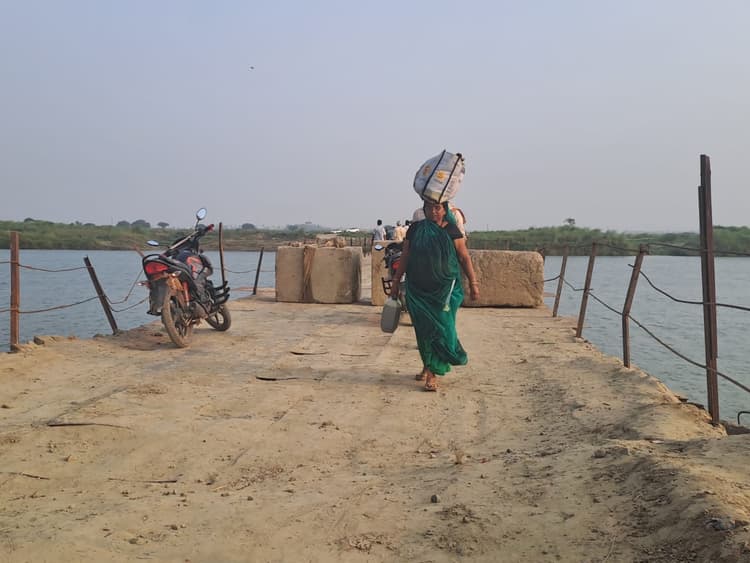 Khagaria: अगुवानी घाट पर बने स्टील ब्रिज की जल्द होगी मरम्मत, यातायात बहाली की तैयारी शुरू