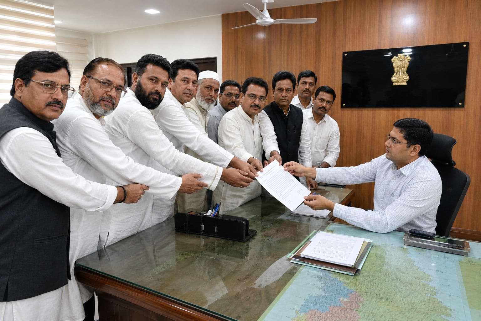 जदयू विधायक की टिप्पणी के खिलाफ शेरशाहबादी समाज और कांग्रेस ने डीएम को सौंपा ज्ञापन