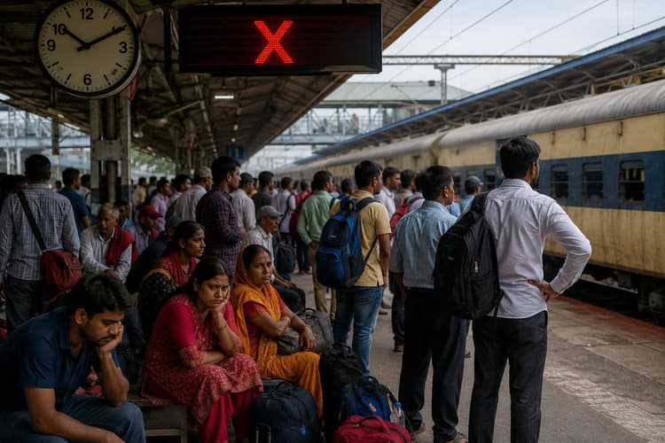 किशनगंज स्टेशन पर ट्रेनों की लेटलतीफी और रद्दीकरण से यात्री परेशान