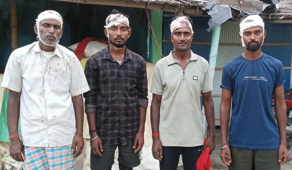 बाउंड्री दीवार निर्माण को लेकर दो पक्षों में मारपीट, आधा दर्जन लोग घायल