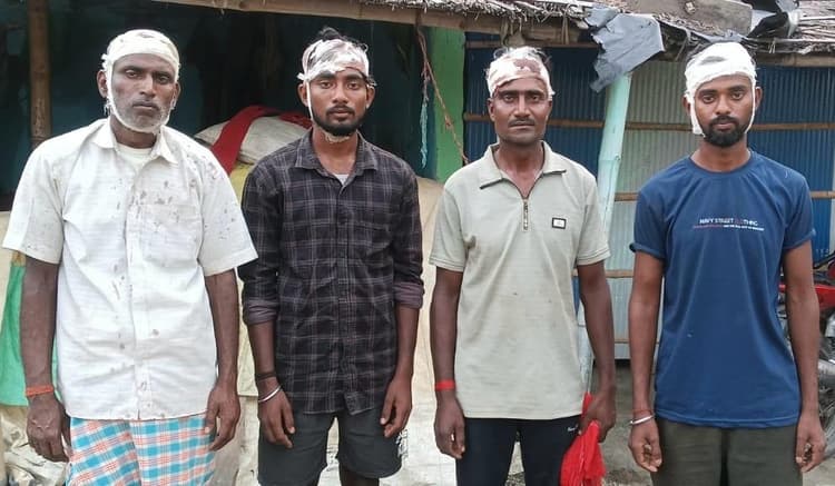 बाउंड्री दीवार निर्माण को लेकर दो पक्षों में मारपीट, आधा दर्जन लोग घायल