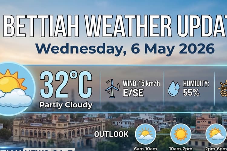 Bettiah Weather (6 May): तेज आंधी और बारिश का अलर्ट, 60 किमी/घंटा तक चलेगी हवा