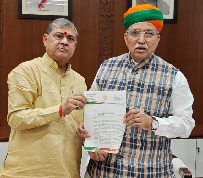 विधायक ने केंद्रीय विधि व न्याय मंत्री से की पूर्णिया में हाई कोर्ट बेंच की मांग