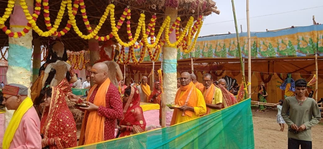 BANKA NEWS :महारुद्र यज्ञ के दूसरे दिन गोविंदपुर में उमड़े श्रद्धालु