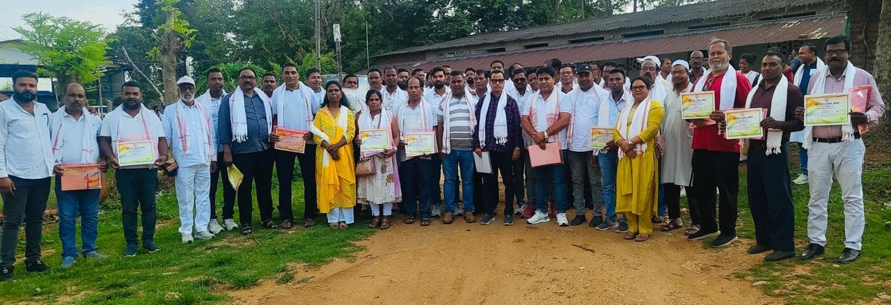 नवगठित कांग्रेस जिला कार्यकारिणी की हुई पहली बैठक