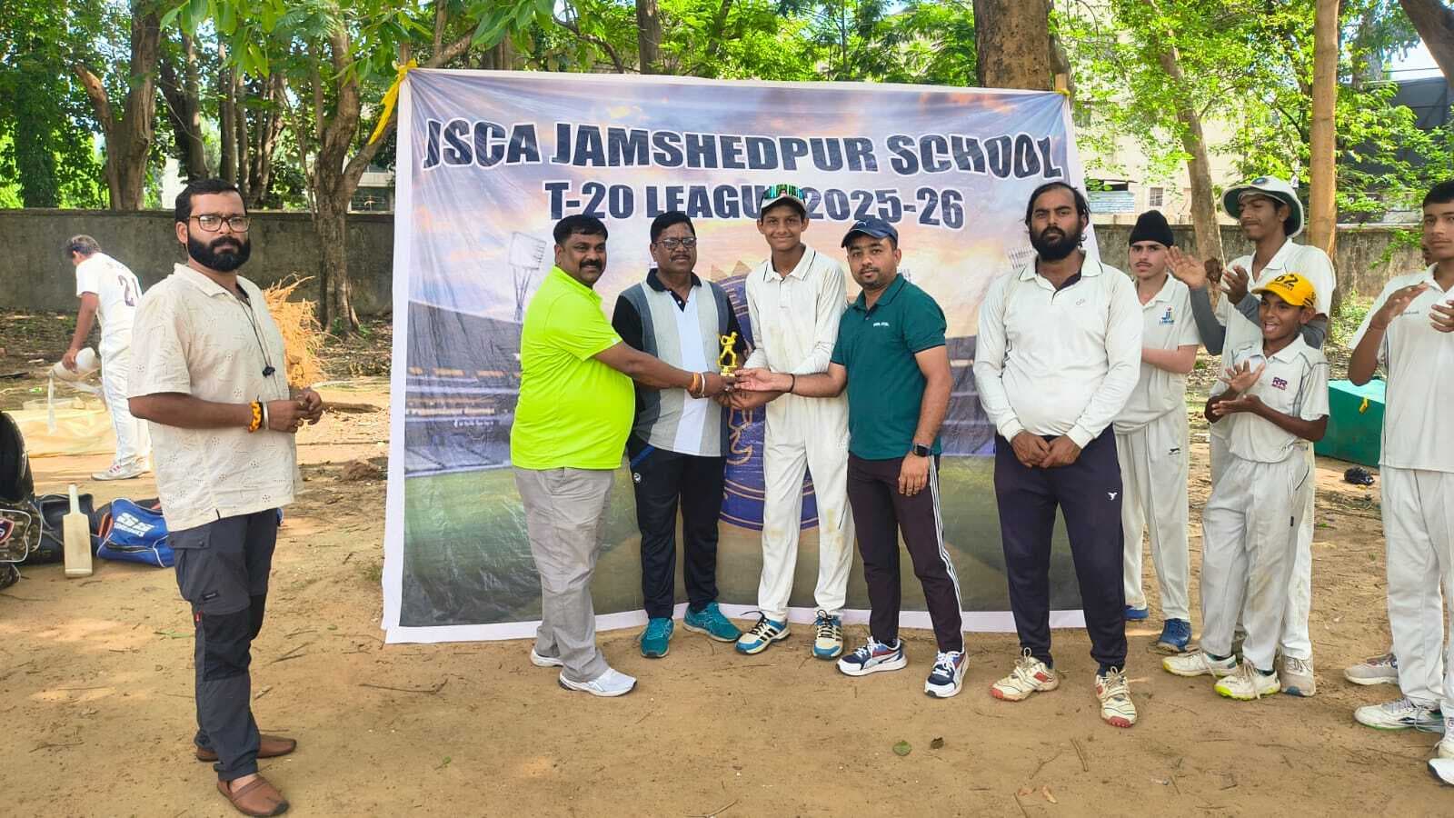 Jsca school league : जुस्को स्कूल बिष्टुपुर की टीम 20 रन से जीती