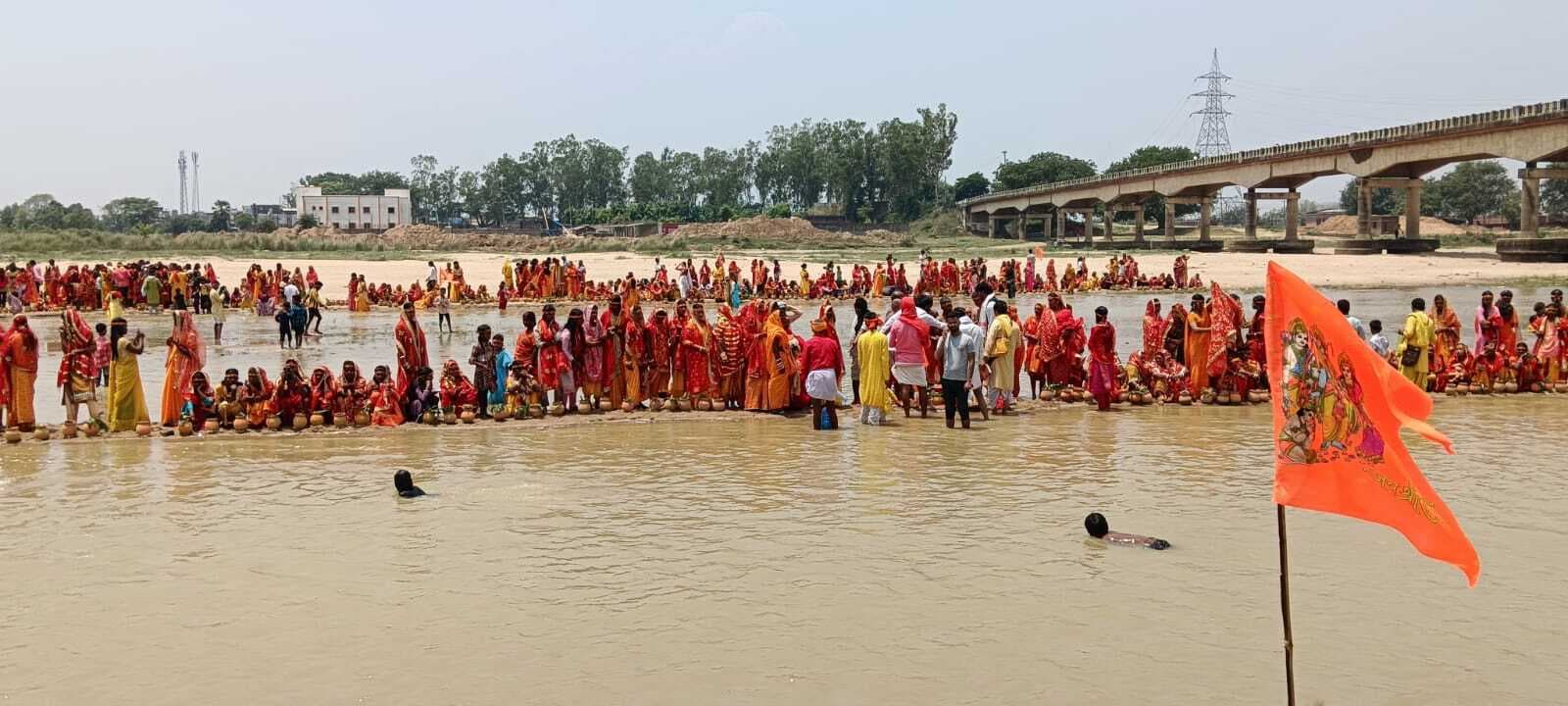 देवाचक गांव में भव्य कलश शोभायात्रा के साथ नौ दिवसीय सीताराम महायज्ञ शुरू