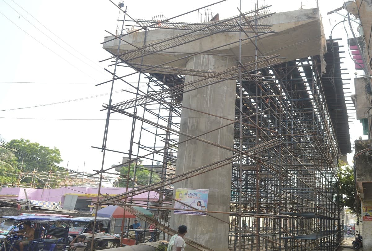 Bhagalpur. रेलवे की मंजूरी नहीं मिलने से अटकी गार्डर लांचिंग, भोलानाथ आरओबी निर्माण का कार्य प्रभावित