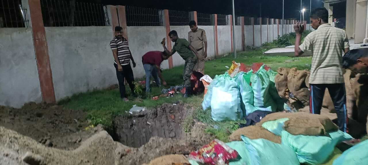 4484 लीटर देसी व विदेशी शराब की नष्ट