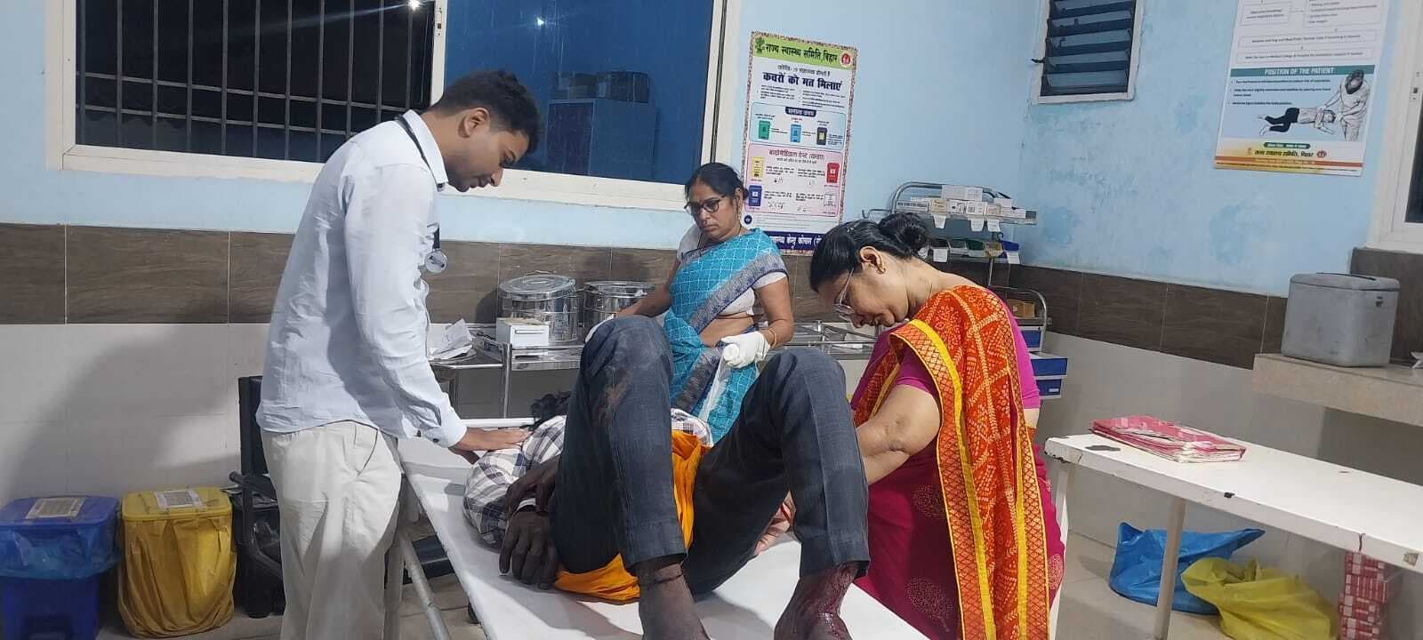 सड़क दुघर्टना में एक की मौत, दूसरा गंभीर