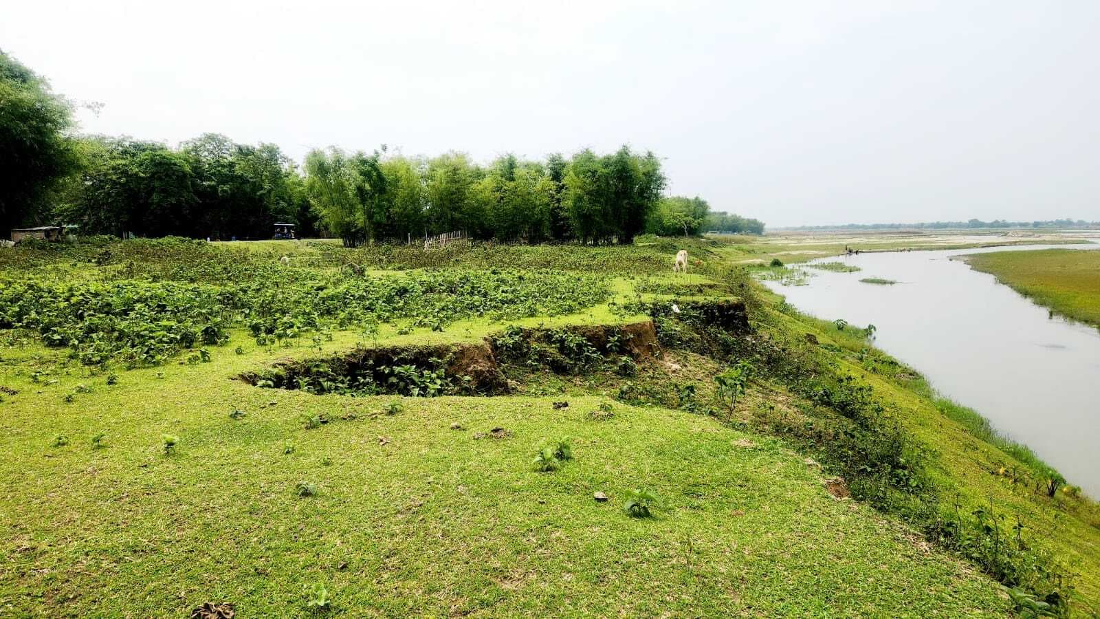 KISHANGANJ : सिमलबाड़ी मीरभिट्ठा में रोड व कब्रिस्तान कटाव की चपेट में