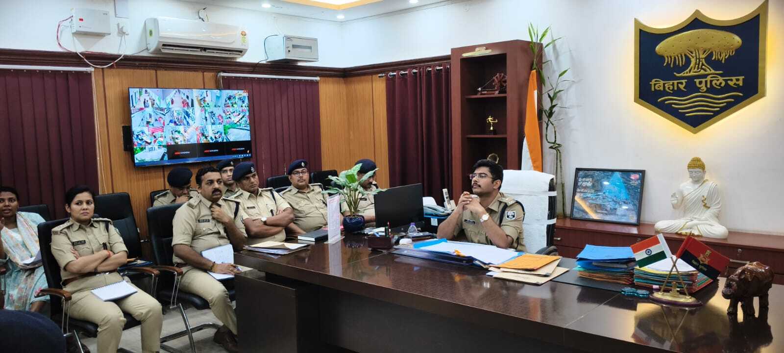 एसपी ने पुलिस पदाधिकारी के साथ की क्राइम मीटिंग, कांड निष्पादन को लेकर दिए आवश्यक निर्देश