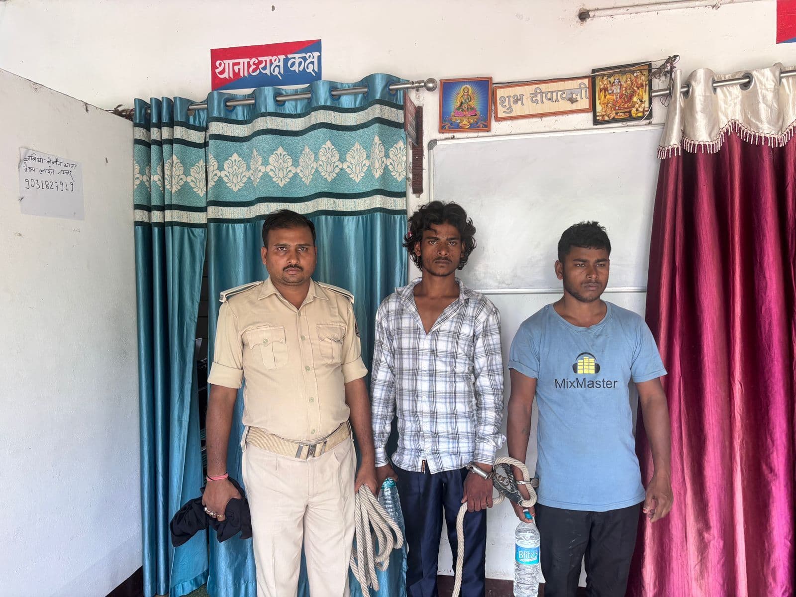 बलिया बेलौन पुलिस की बड़ी कार्रवाई, पांच तस्कर गिरफ्तार