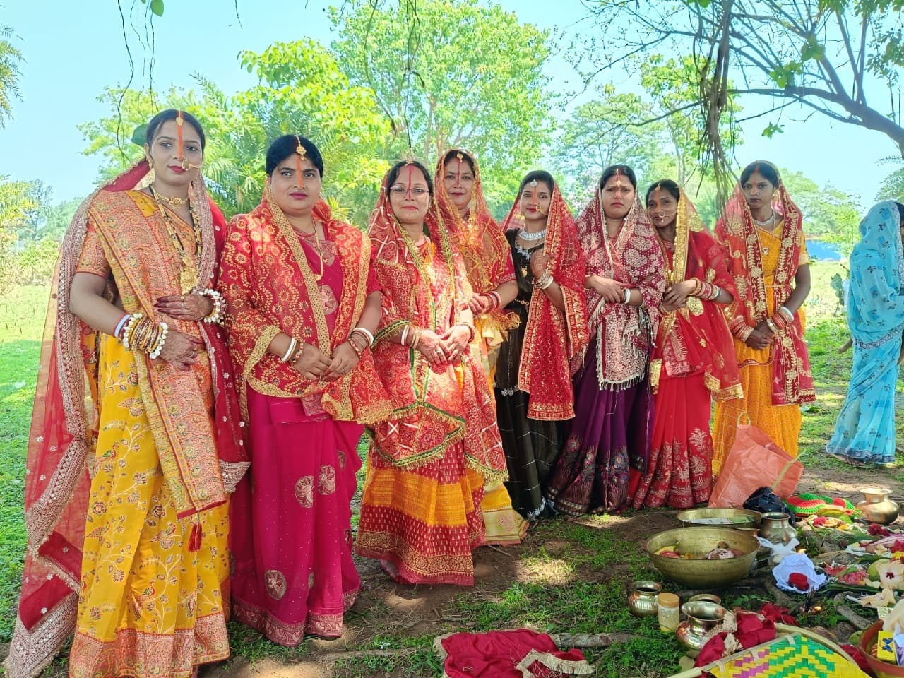 पालोजोरी:  सुहागिनों ने अपने पति की दीर्घायु की  मंगलकामना की