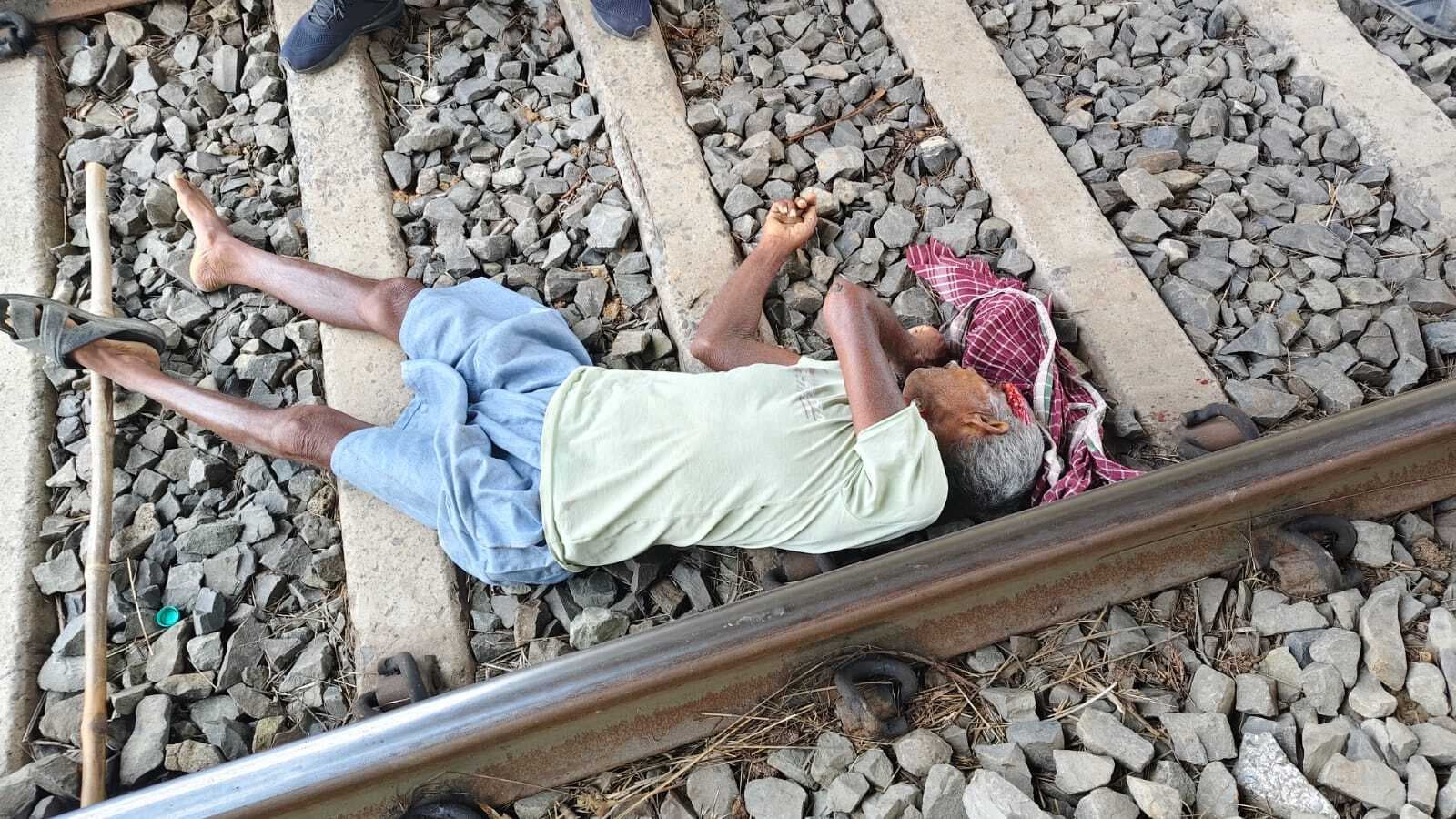 सैजपुर रेलवे ओवरब्रिज के नीचे ट्रेन की चपेट में आने से व्यक्ति की मौत