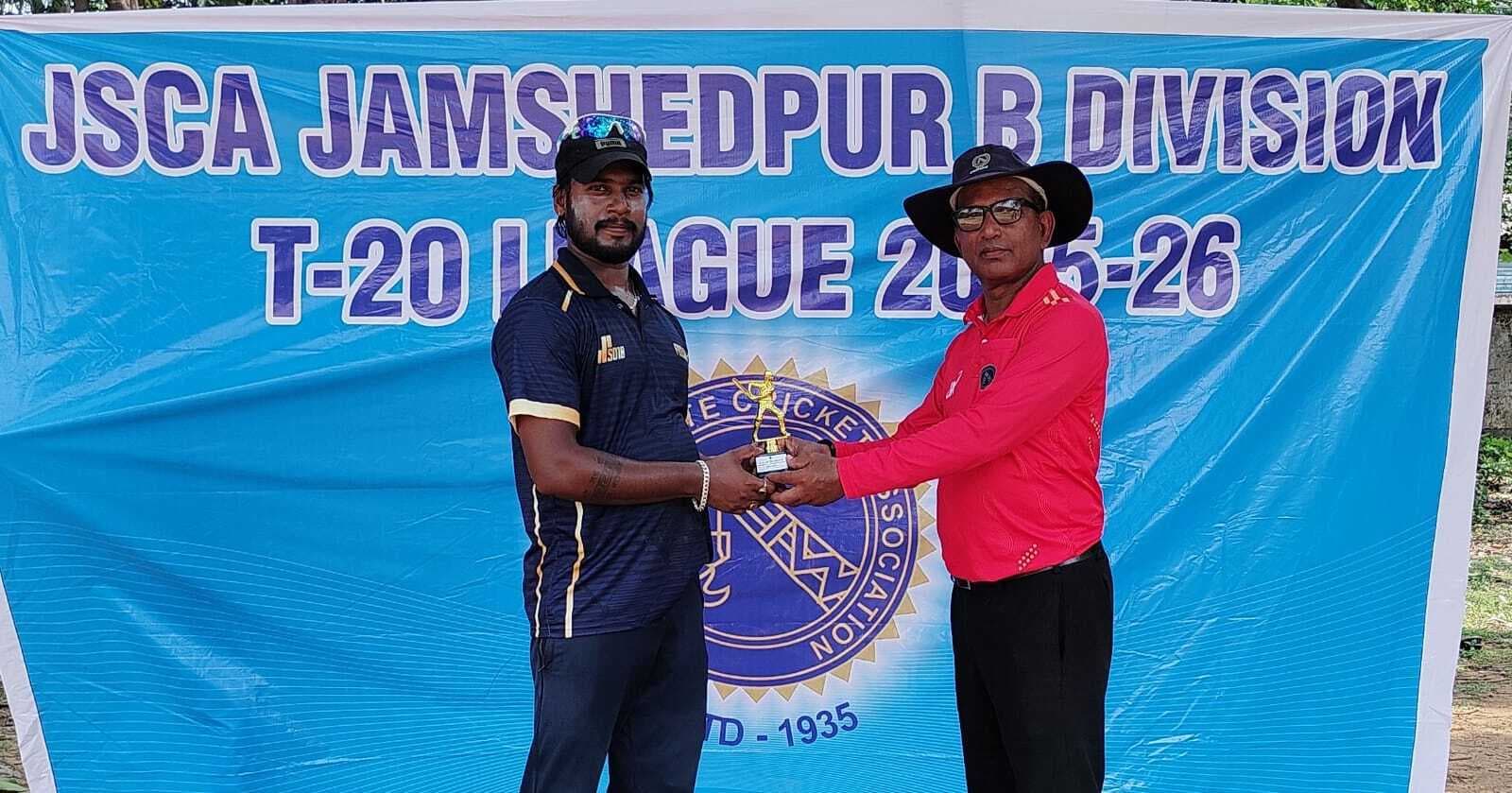 Jsca b division : फ्रेंड्स एकादश की टीम ने हिना एलायड को 25 रन से हराया