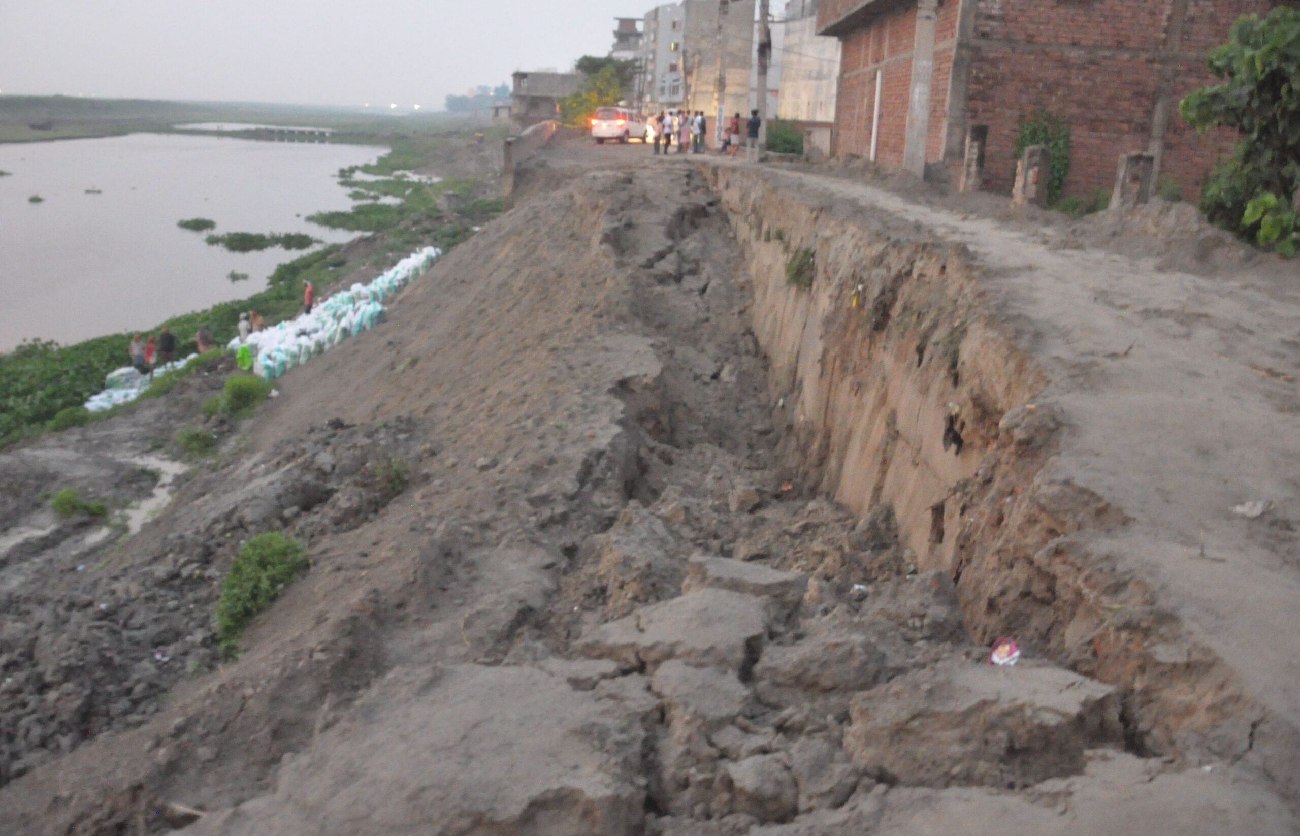 Bhagalpur. माणिक सरकार घाट पर कटाव रोकेगी गैवियन तकनीक
