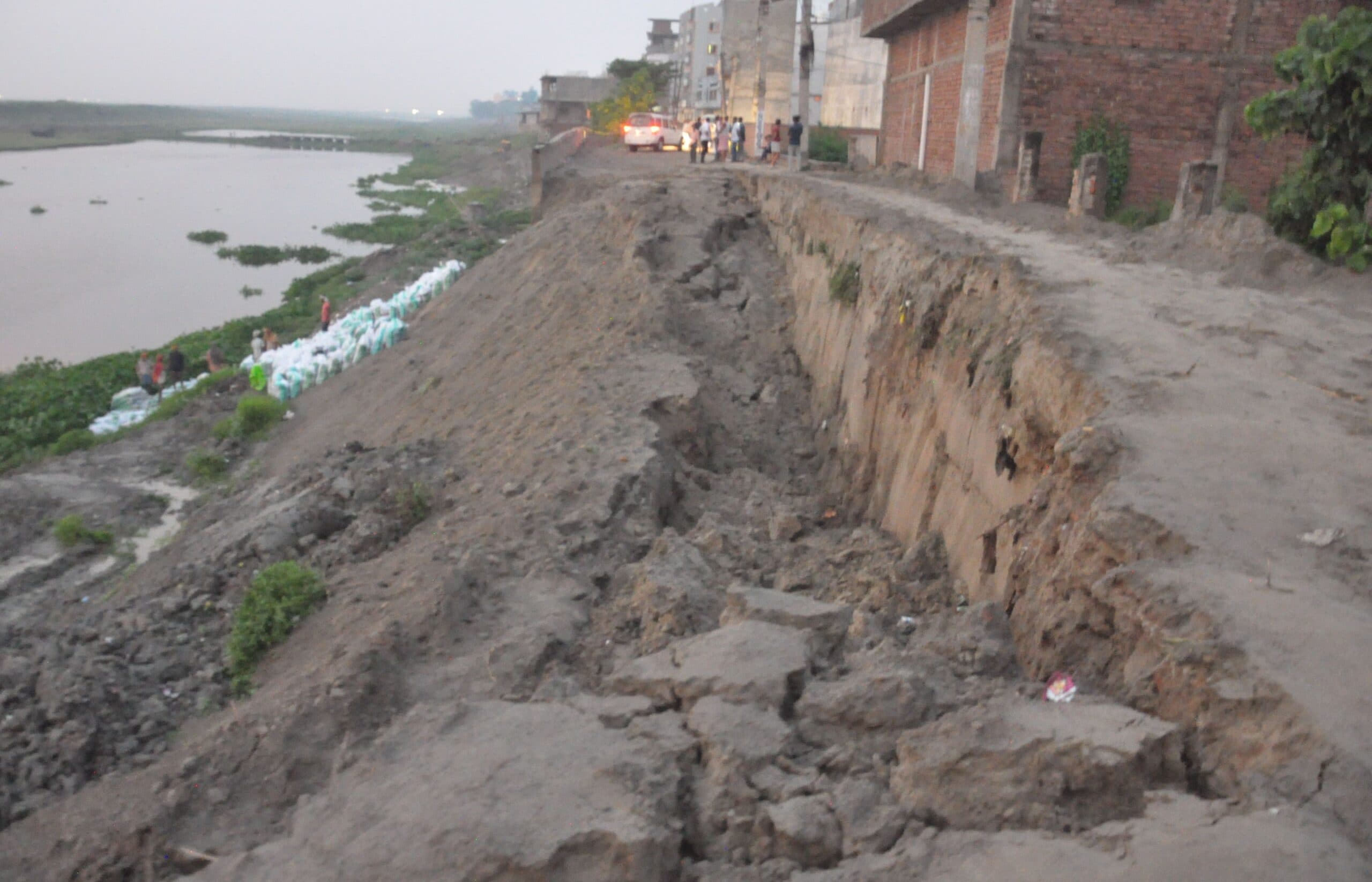 Bhagalpur. माणिक सरकार घाट पर कटाव रोकेगी गैवियन तकनीक