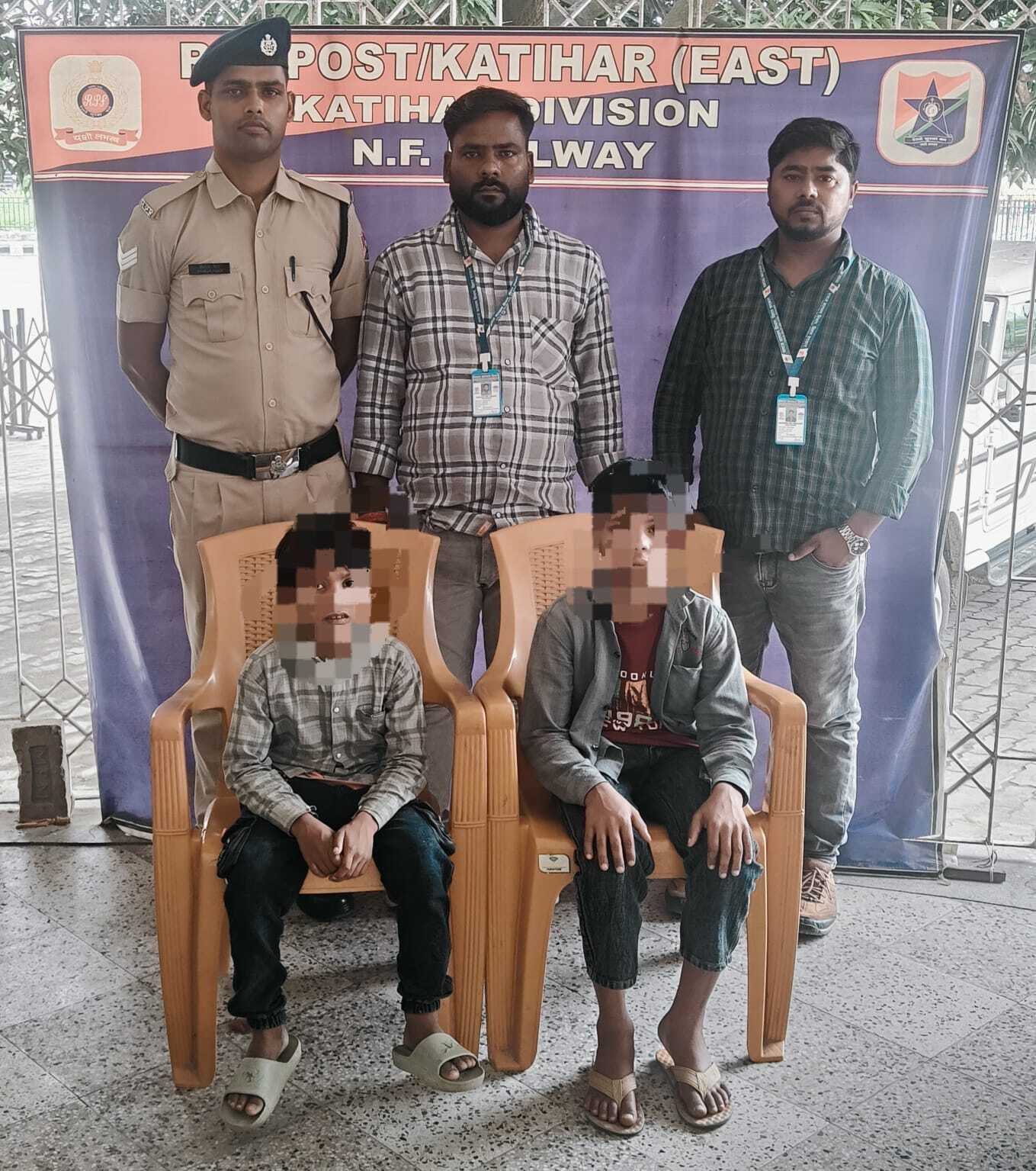कटिहार आरपीएफ ने दो नाबालिग का किया रेस्क्यू