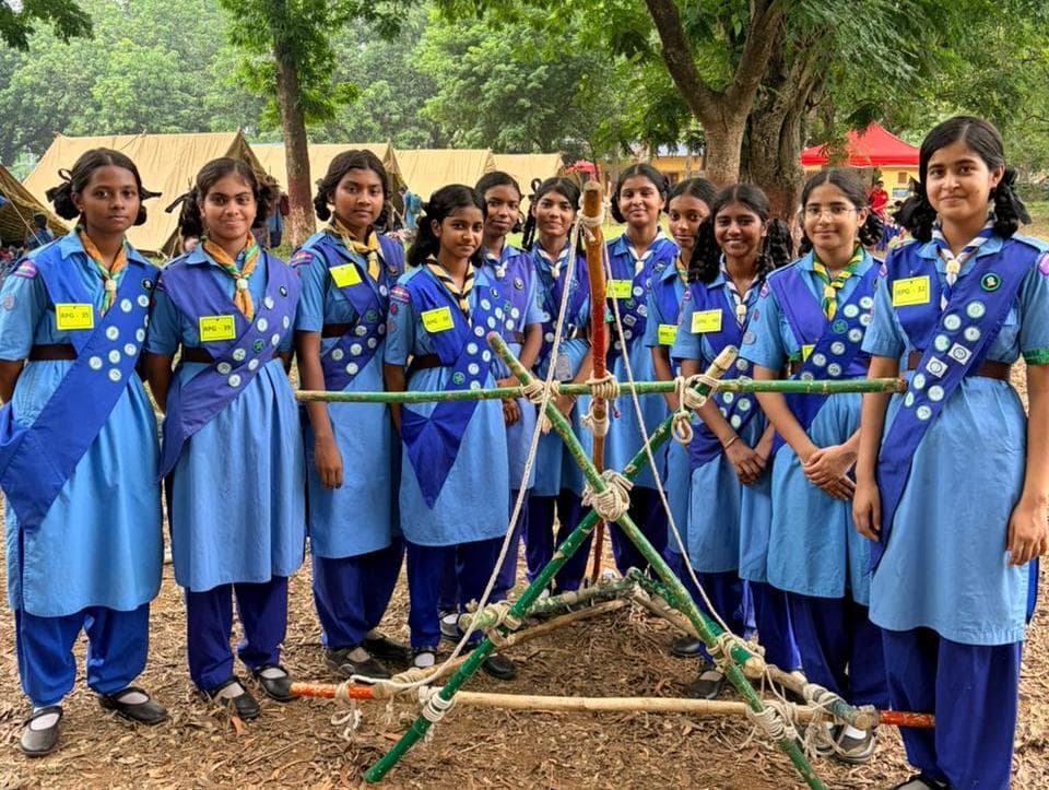 स्काउट एंड गाइड शिविर में बच्चों को मिली आपदा प्रबंधन की जानकारी