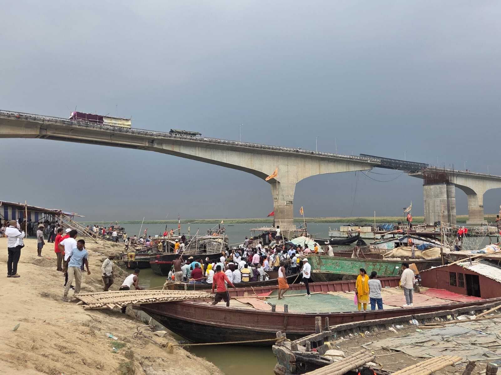 Bhagalpur. मौसम खराब होते ही गंगा में नाव परिचालन पर रोक, प्रशासन अलर्ट