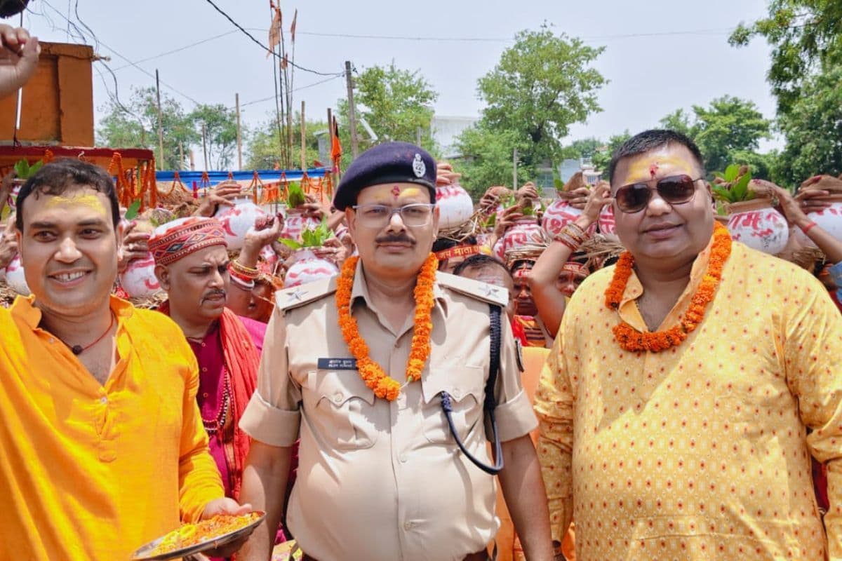 पनोट गांव में निकली भव्य कलश यात्रा, रामधुन से भक्तिमय हुआ माहौल