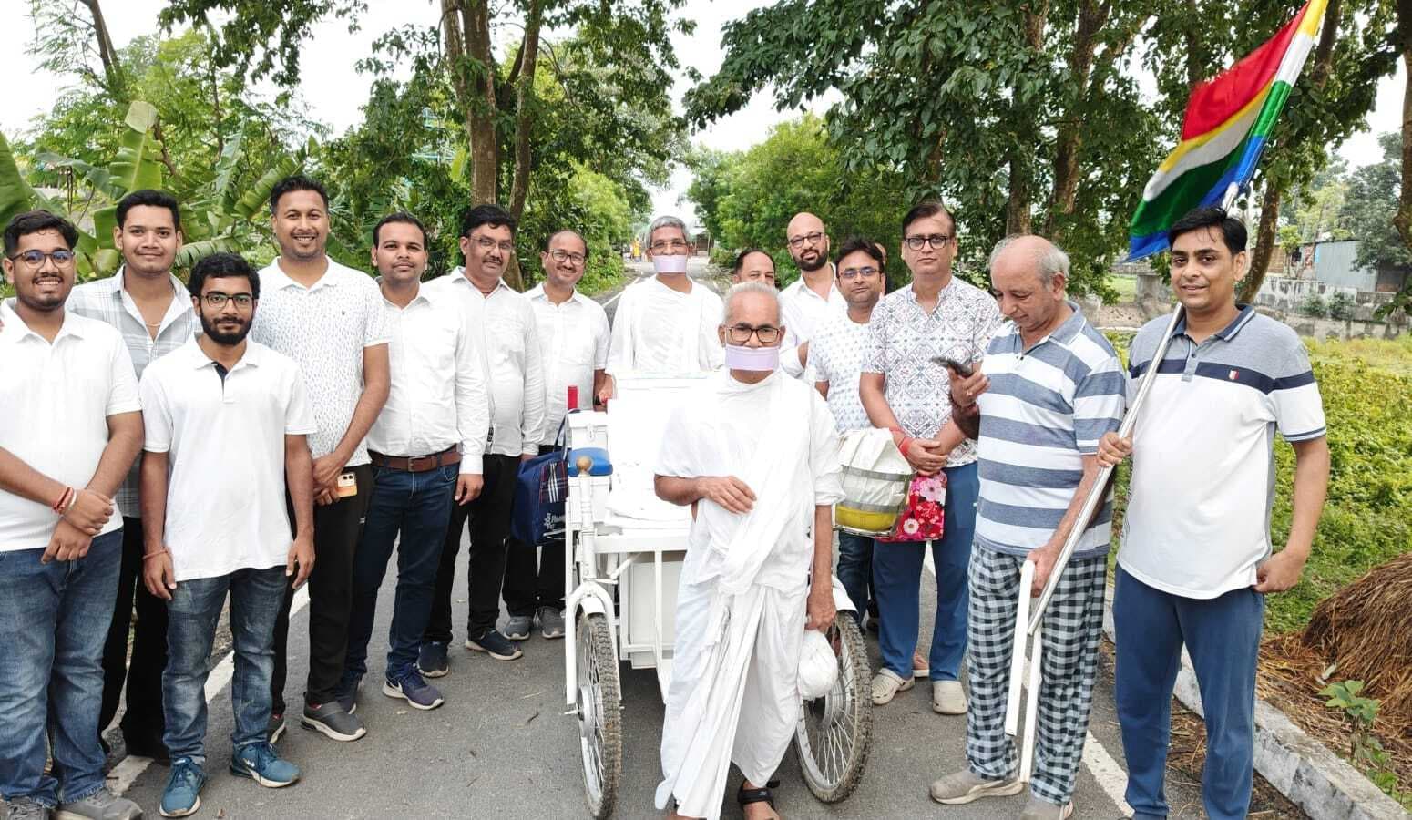 मुनिश्री का फारबिसगंज में किया भव्य स्वागत