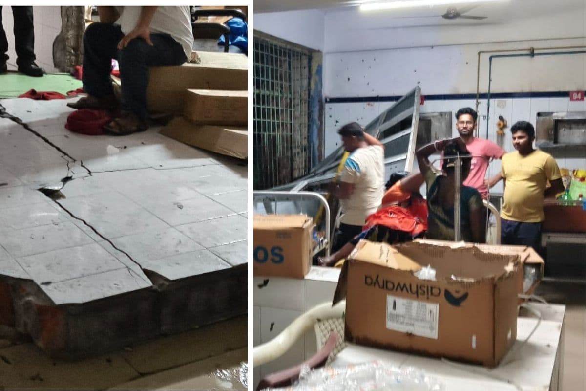 आंधी में मायागंज अस्पताल की दीवार गिरी, मरीजों में मची चीख-पुकार, रातोंरात खाली कराया गया वार्ड