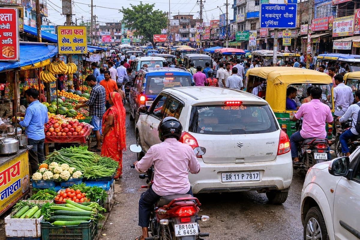 मकंदपुर चौक पर रोज लग रहा घंटों जाम, लोग बोले- अब चाहिए फ्लाईओवर