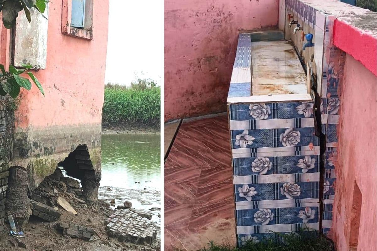 सुलतानगंज के पनसल्ला स्कूल का जर्जर भवन बना खतरा, दरकी दीवार के साये में पढ़ने को मजबूर बच्चे